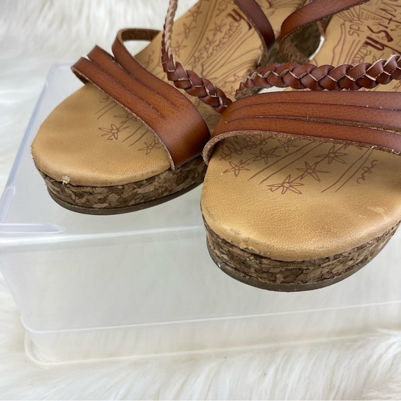 BLOWFISH HEIDI WEDGES IN WOOD SANDALS SIZE 4 - Picture 3 of 7